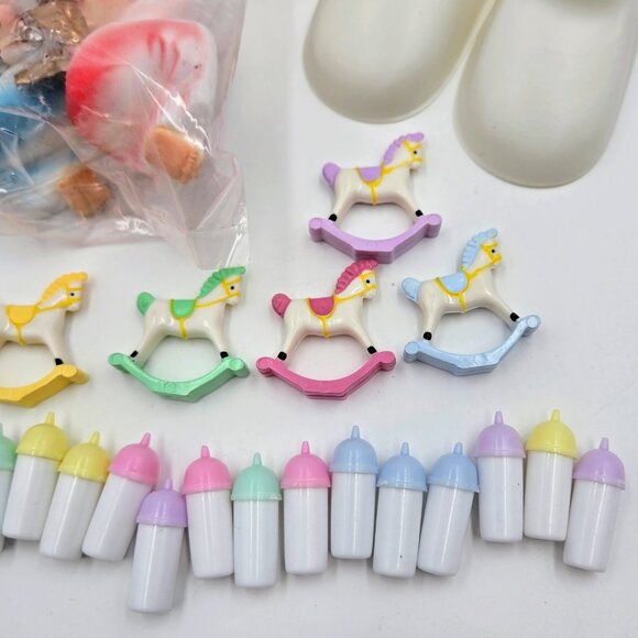 Vintage Wilton Cake Decorations Cherub Sleeping Baby Boy Girl Shower Angel Read - Picture 8 of 8